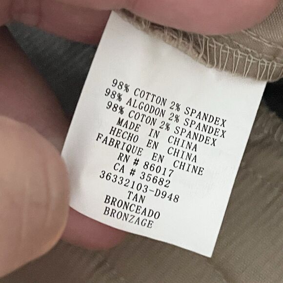 Bebe Khakis Corduroy Pants Size 4 Beige Preppy Bootcut Leg Mid Rise Casual - Picture 10 of 12